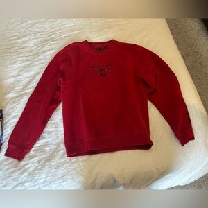 Men's Chicago Bulls Red Crewneck Sweater